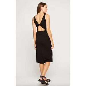 Gentle Fawn Larissa Twist Dress in Black Size Small